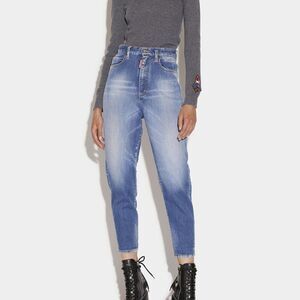 Dsquared2 5530 Women's Blue Denim Comfort 5 Pockets Skinny Jeans W30 & 3…